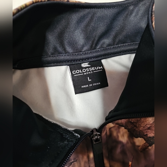 Nebraska Cornhuskers Colosseum 1/4 Zip Pullover Jacket Mossy Oak Camo Men Large - Picture 7 of 9